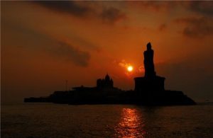 Kanyakumari-Sunrise,Sunset,Sunrise & Sunset Point,India