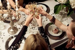 Successful new year party at home