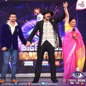 BBK3, ColorsKannadaTV, Kichcha Sudeep, Shruthi,Winner